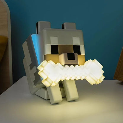 Cubernix™ Pixel Wolf Nachtlampe