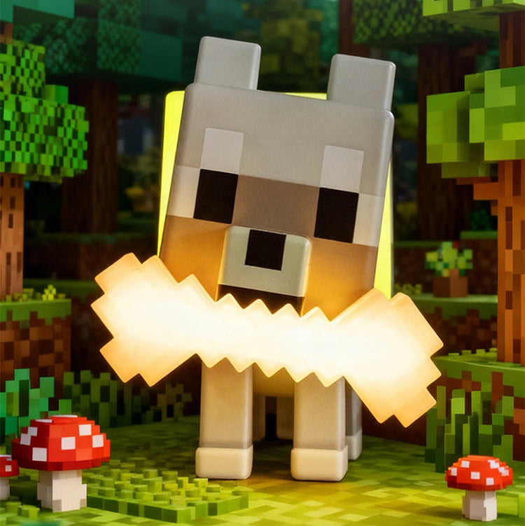 Cubernix™ Pixel Wolf Nachtlampe